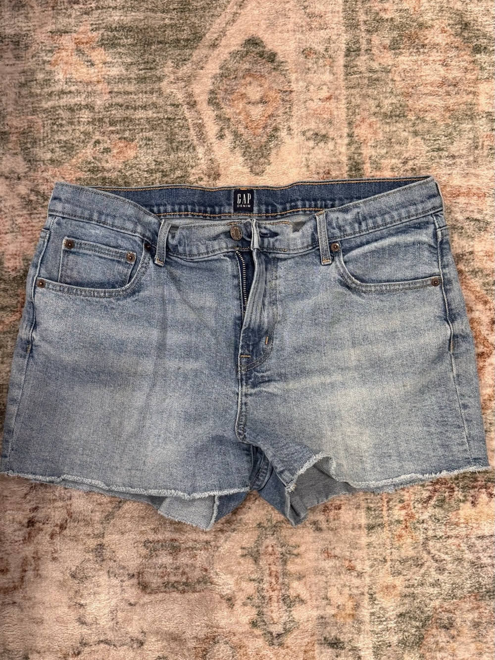 GAP Casual Light Blue Denim Cutoff Shorts